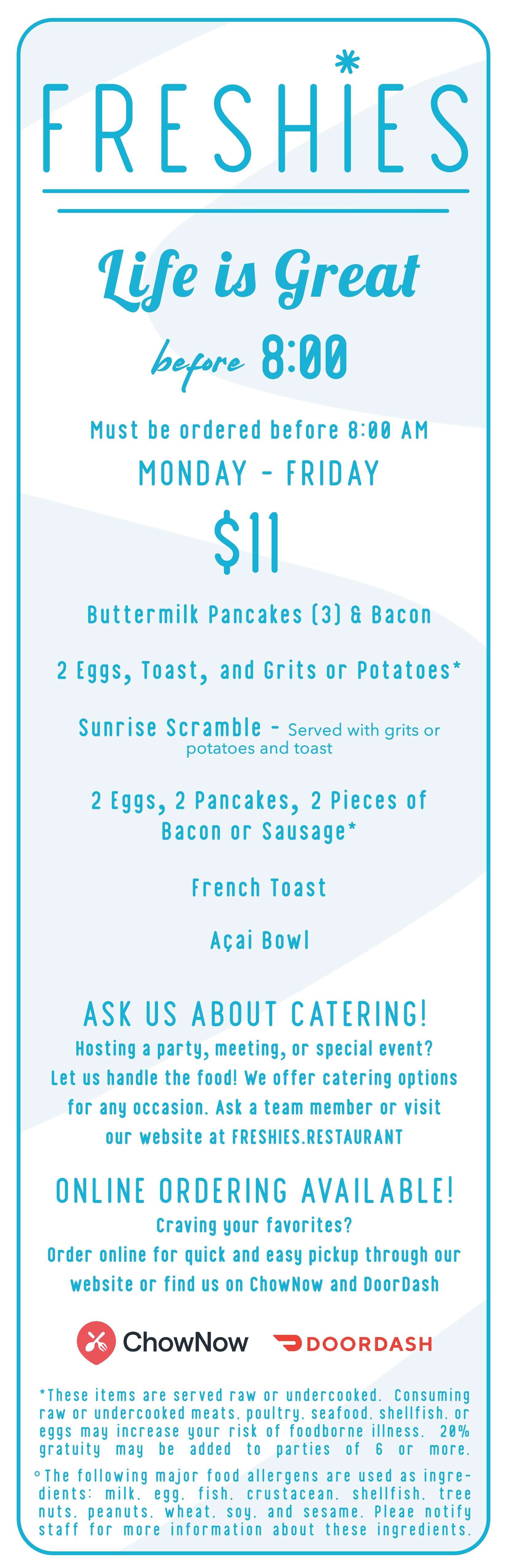 Drinks menu (page 2)